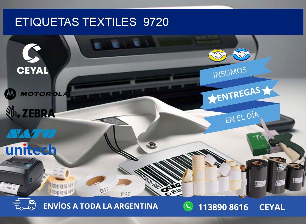 ETIQUETAS TEXTILES  9720