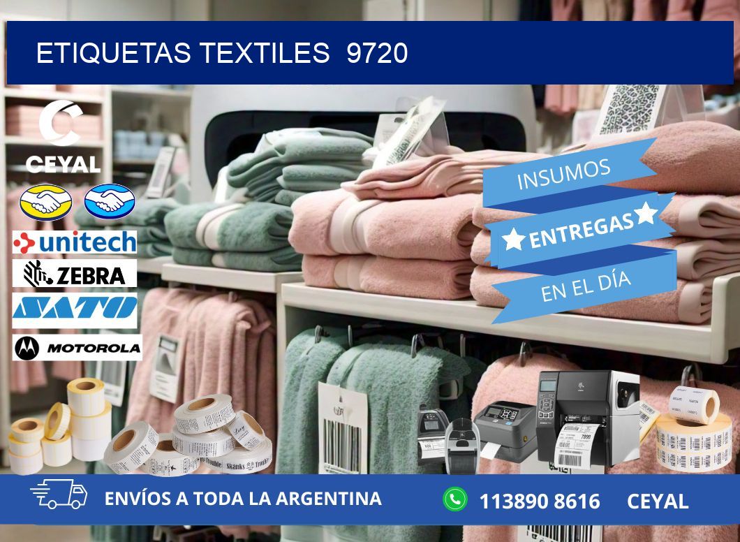 ETIQUETAS TEXTILES  9720