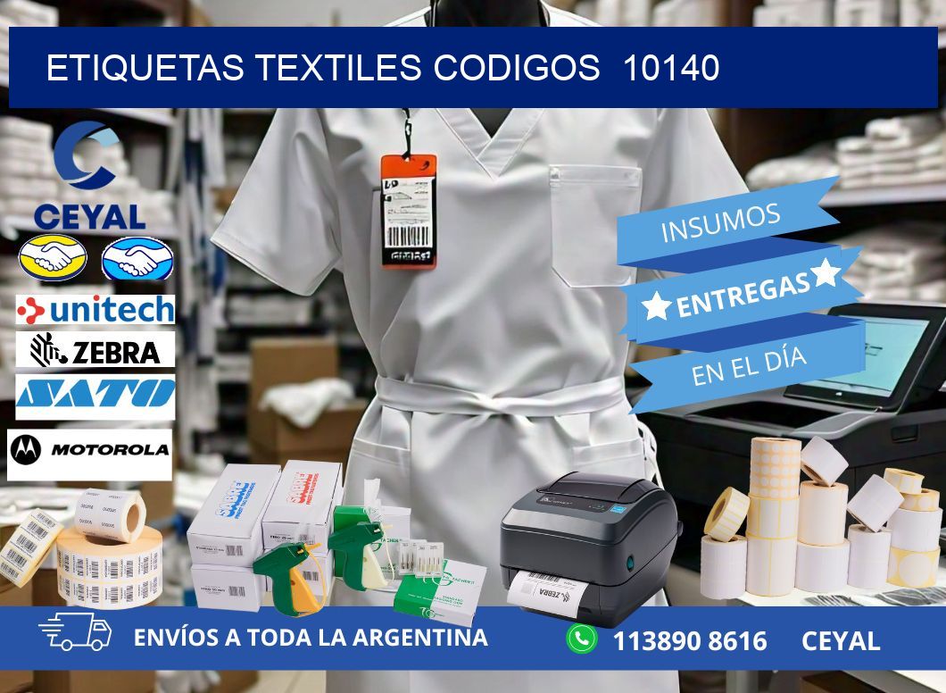 ETIQUETAS TEXTILES CODIGOS  10140