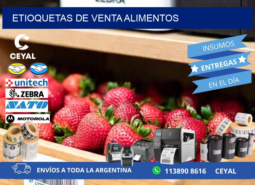 ETIOQUETAS DE VENTA ALIMENTOS