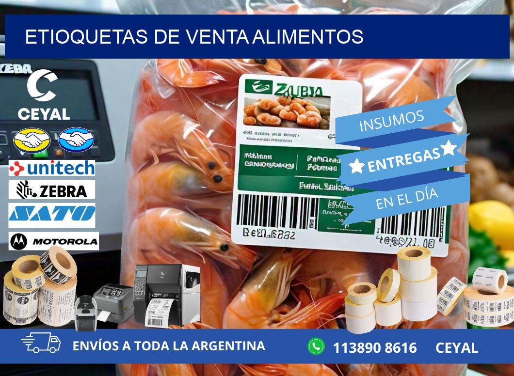 ETIOQUETAS DE VENTA ALIMENTOS