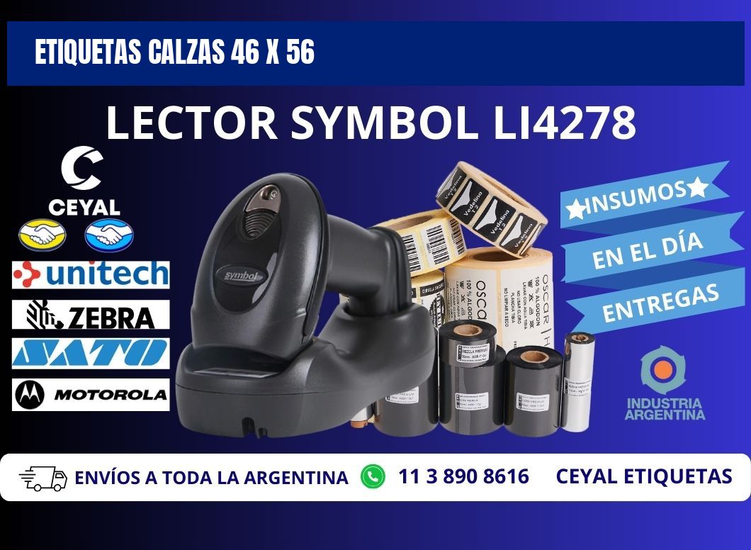 ETIQUETAS CALZAS 46 x 56