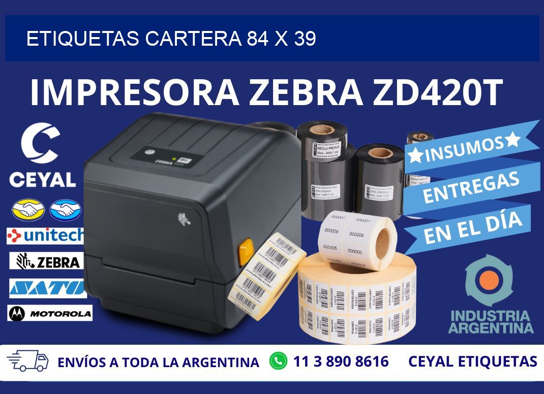 ETIQUETAS CARTERA 84 x 39