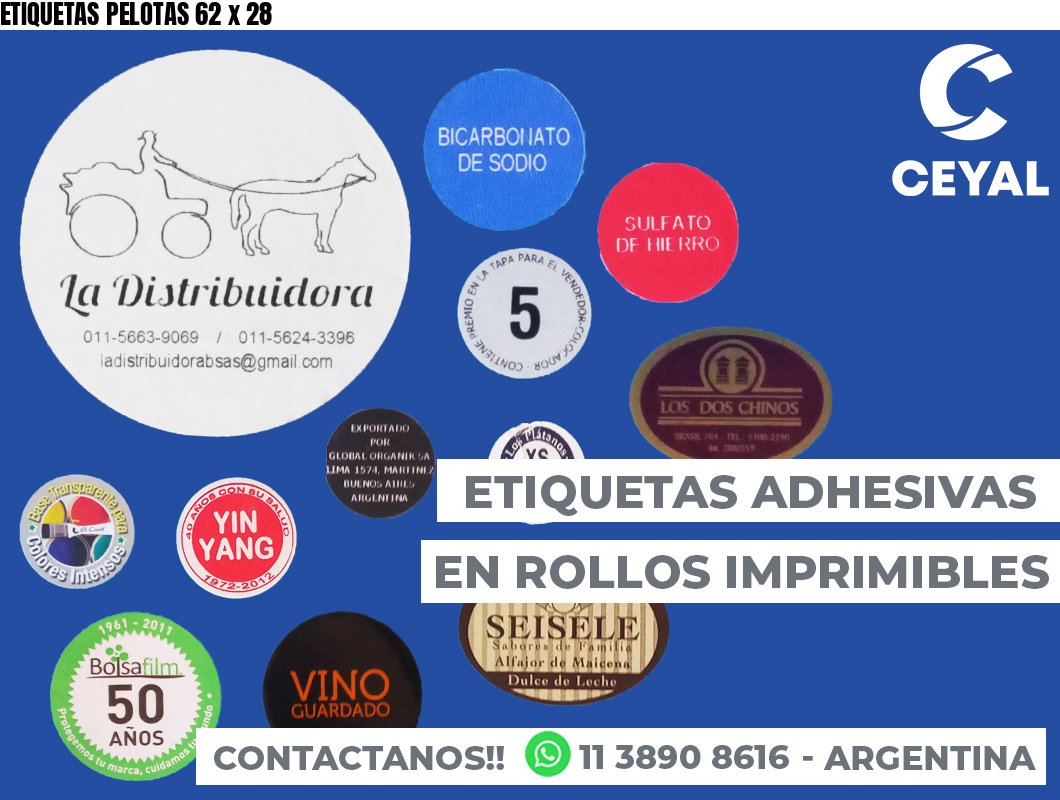 ETIQUETAS PELOTAS 62 x 28