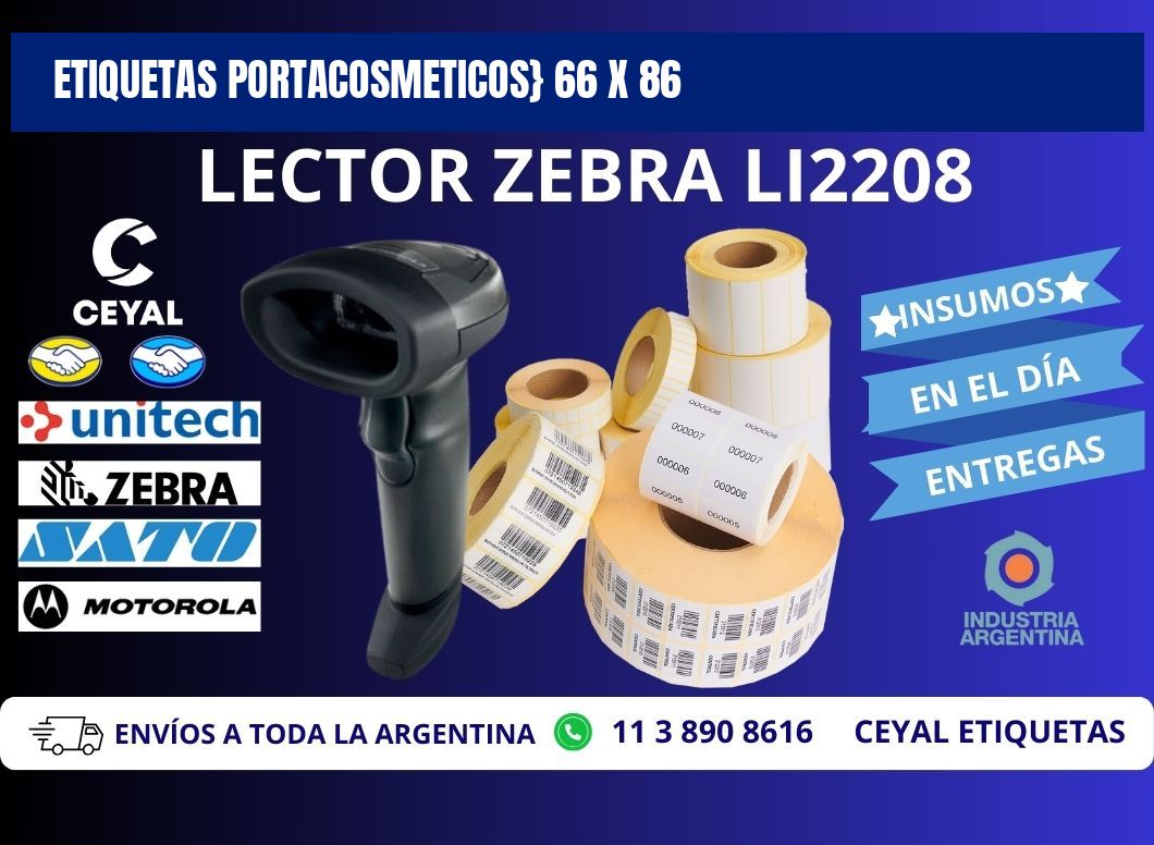 ETIQUETAS PORTACOSMETICOS} 66 x 86