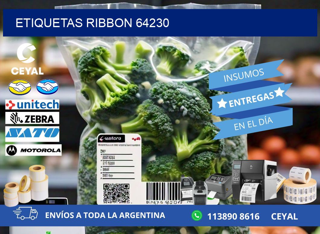 ETIQUETAS RIBBON 64230