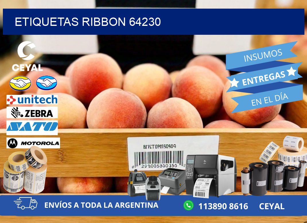 ETIQUETAS RIBBON 64230