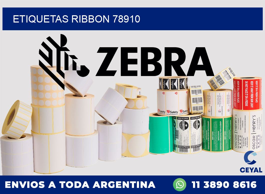 ETIQUETAS RIBBON 78910
