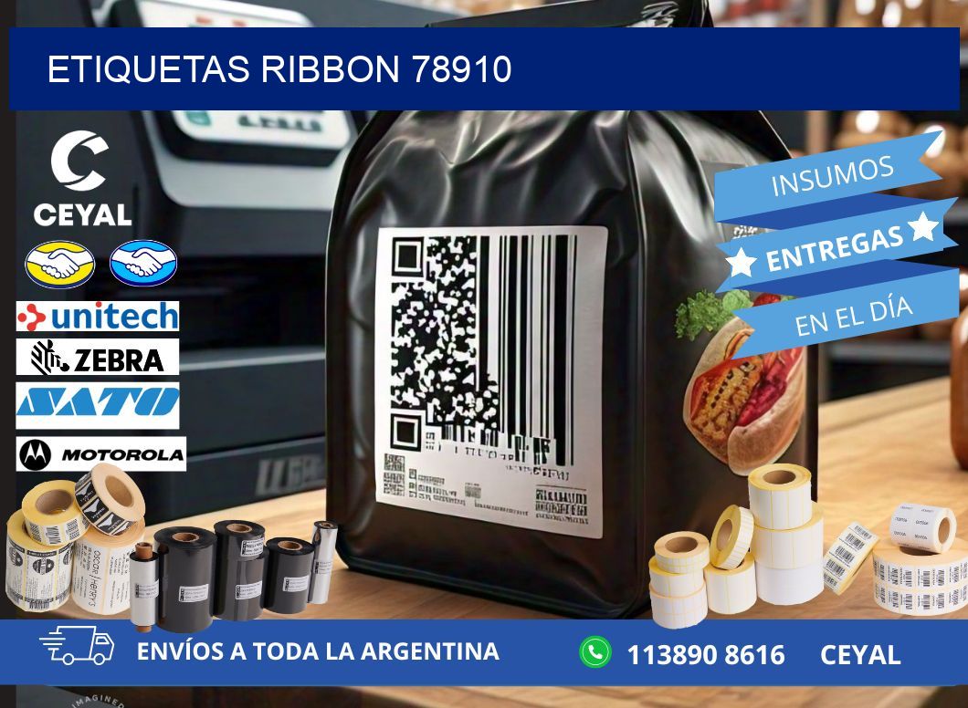 ETIQUETAS RIBBON 78910