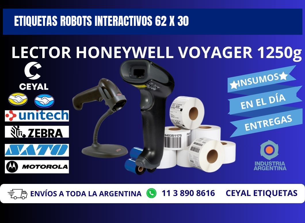 ETIQUETAS ROBOTS INTERACTIVOS 62 x 30