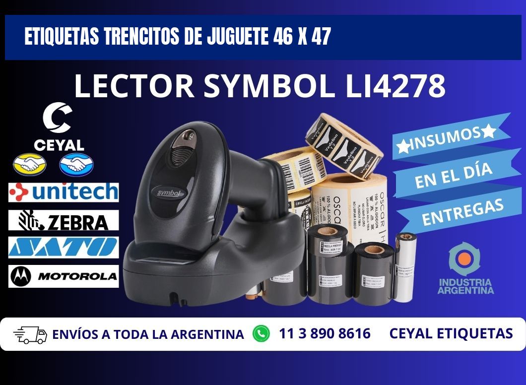 ETIQUETAS TRENCITOS DE JUGUETE 46 x 47