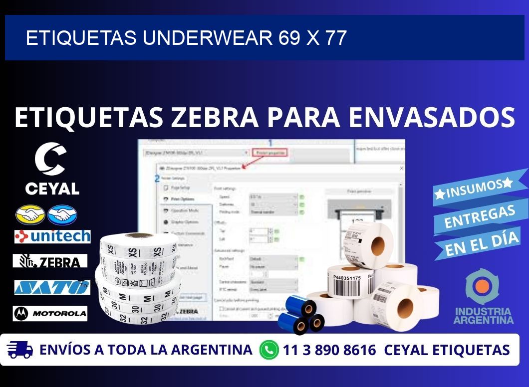 ETIQUETAS UNDERWEAR 69 x 77