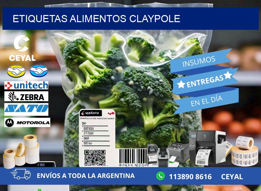 Etiquetas alimentos Claypole