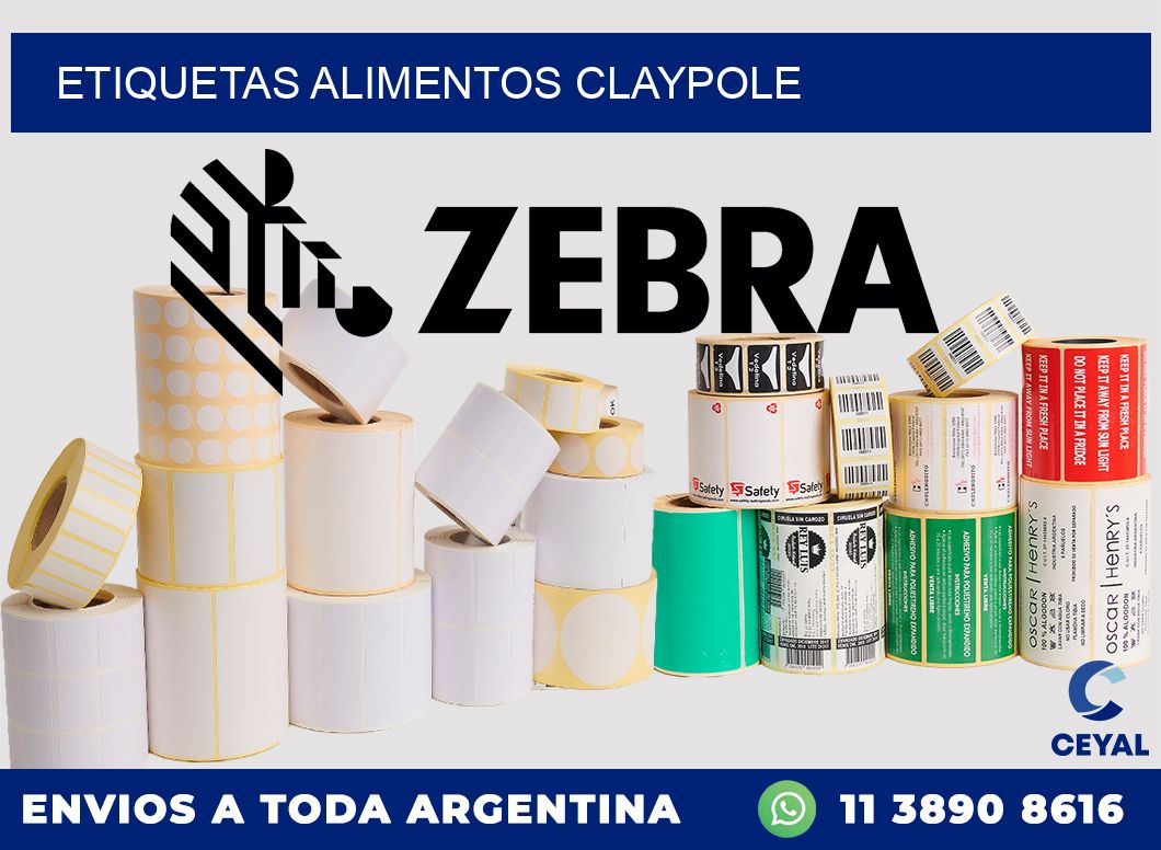 Etiquetas alimentos Claypole