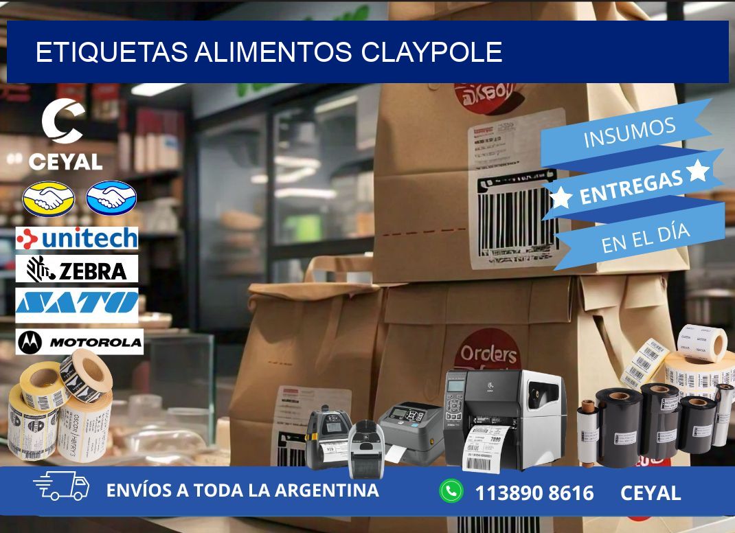 Etiquetas alimentos Claypole