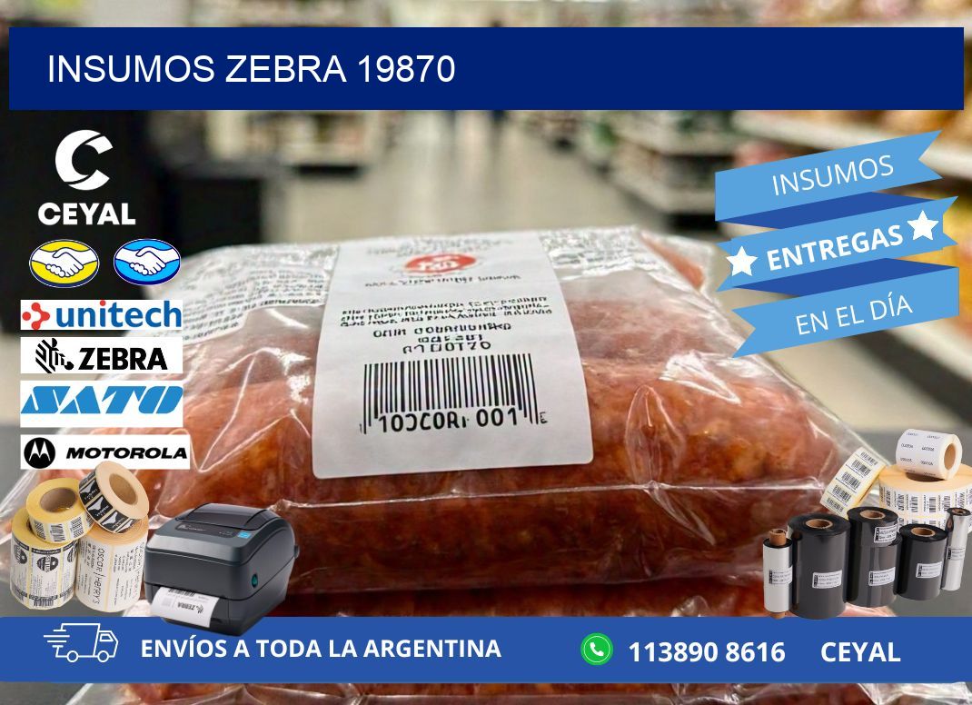 INSUMOS ZEBRA 19870