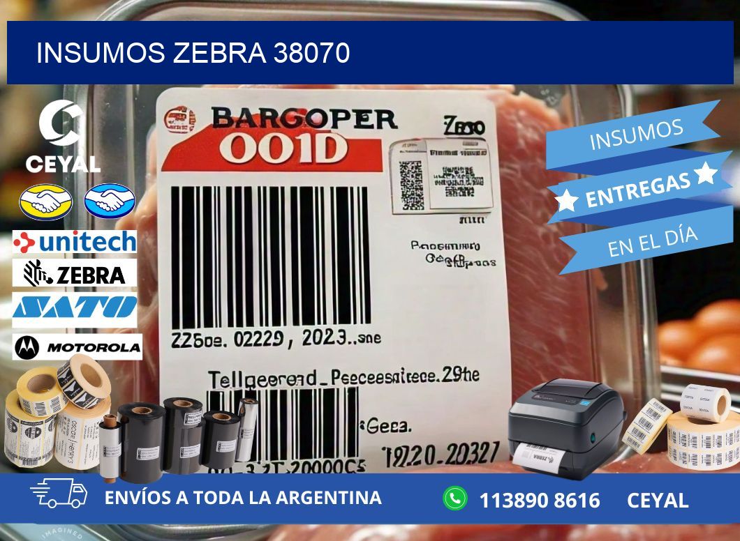 INSUMOS ZEBRA 38070
