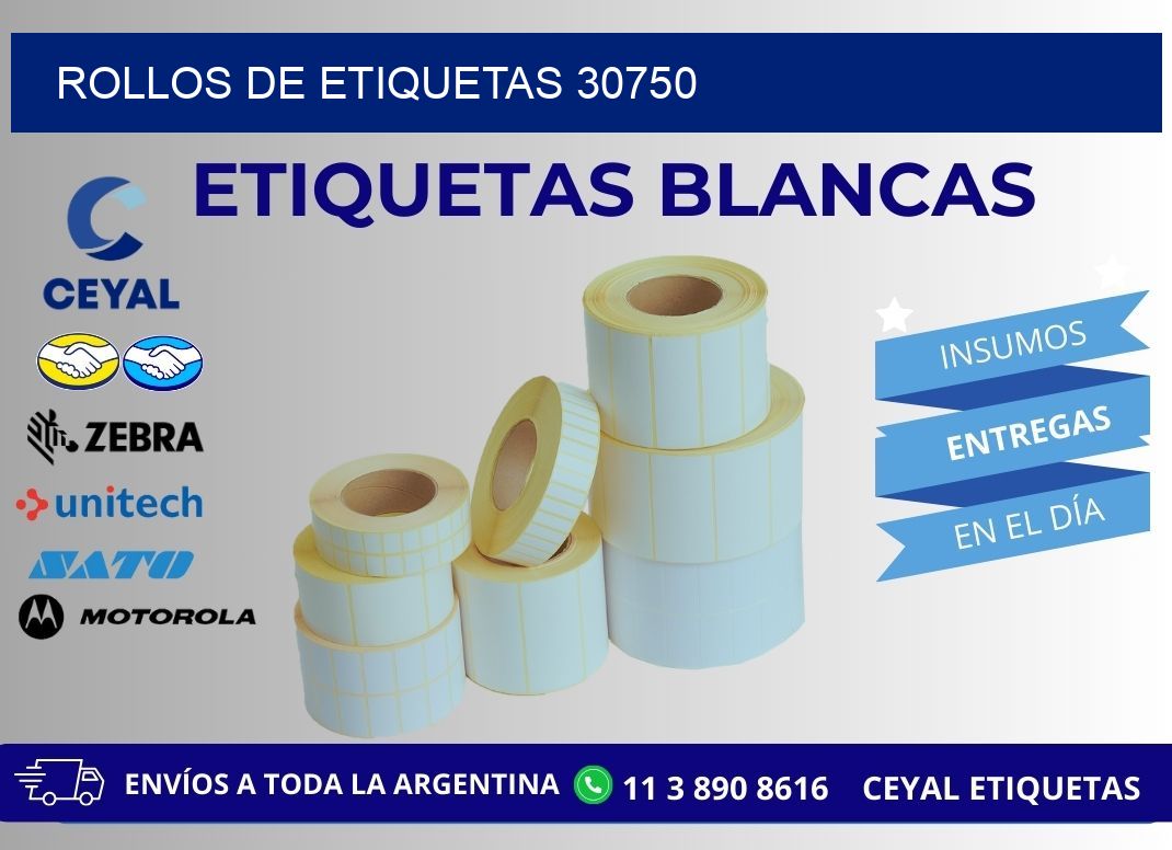 ROLLOS DE ETIQUETAS 30750