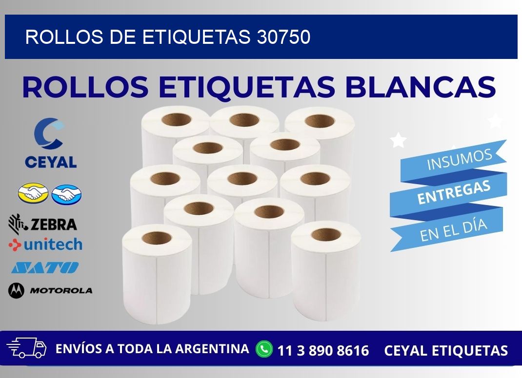 ROLLOS DE ETIQUETAS 30750