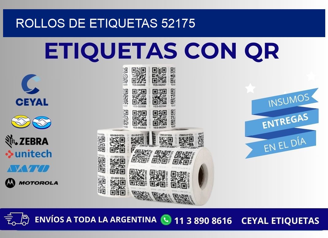 ROLLOS DE ETIQUETAS 52175
