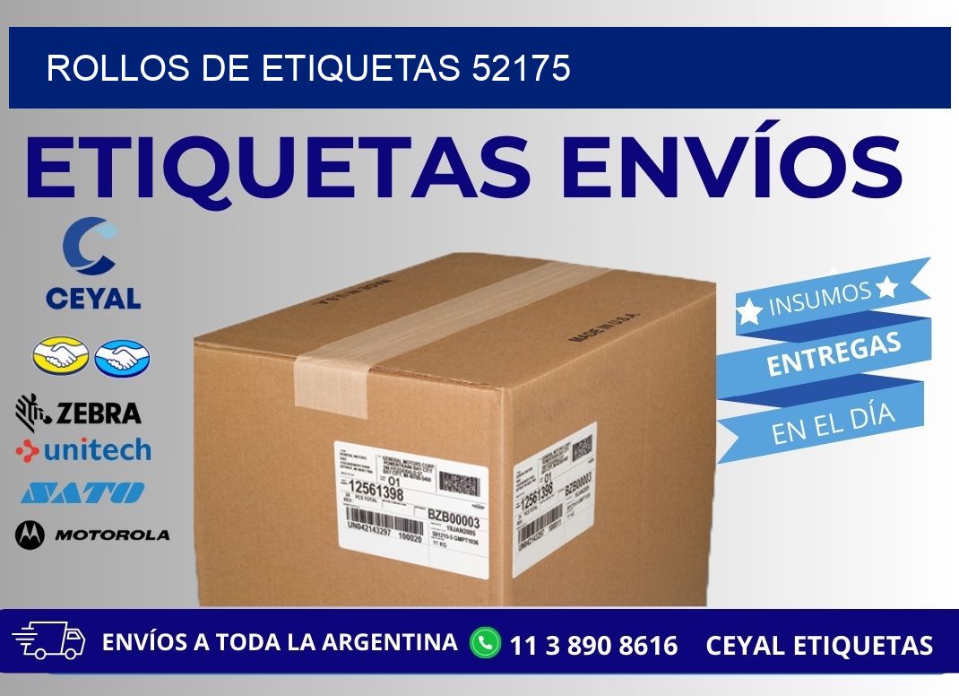 ROLLOS DE ETIQUETAS 52175
