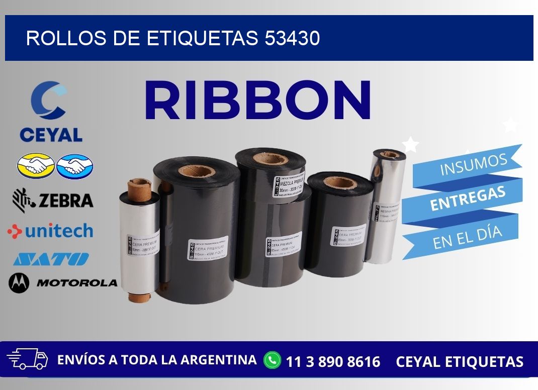 ROLLOS DE ETIQUETAS 53430