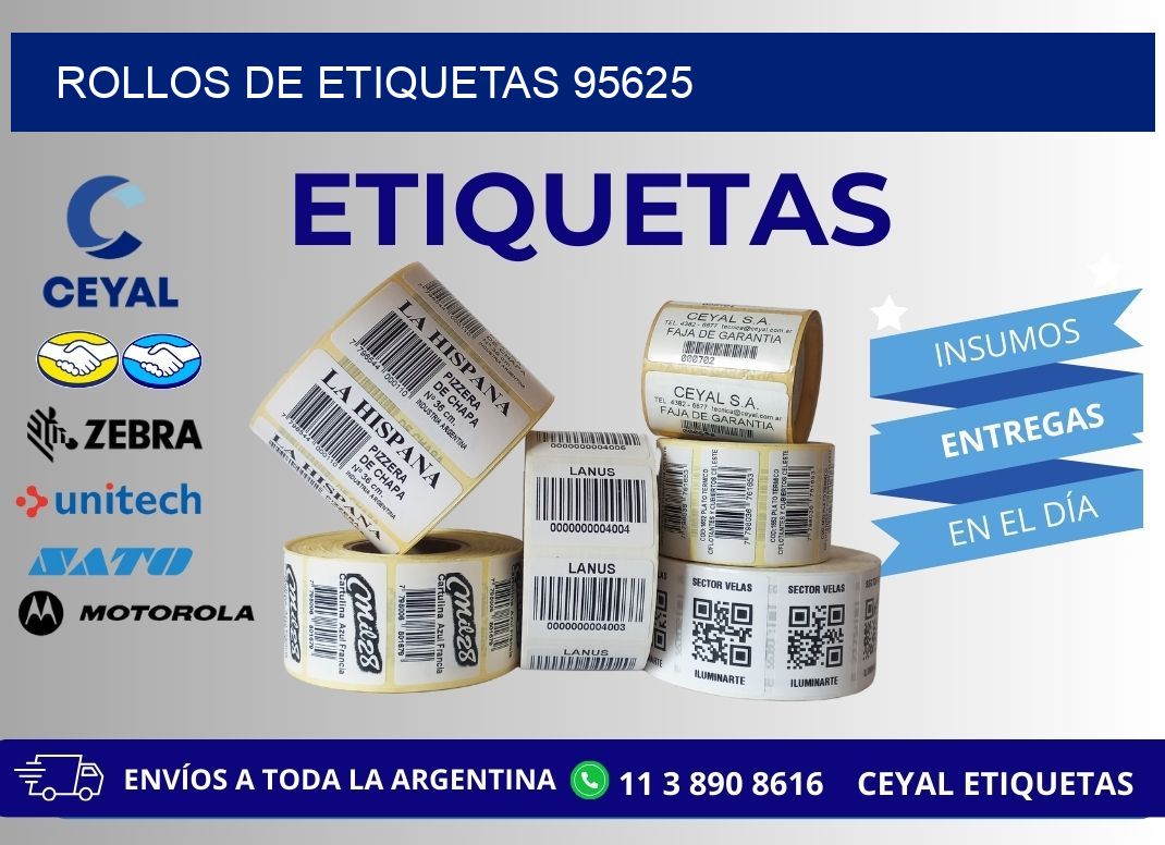 ROLLOS DE ETIQUETAS 95625