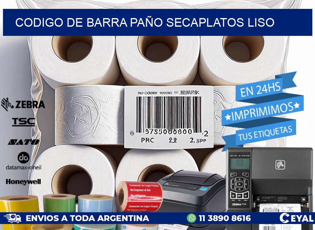 codigo de barra PAÑO SECAPLATOS LISO