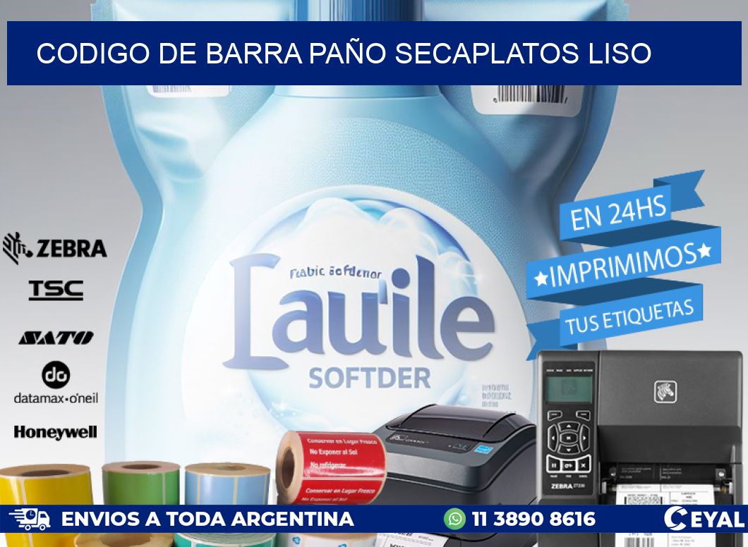 codigo de barra PAÑO SECAPLATOS LISO