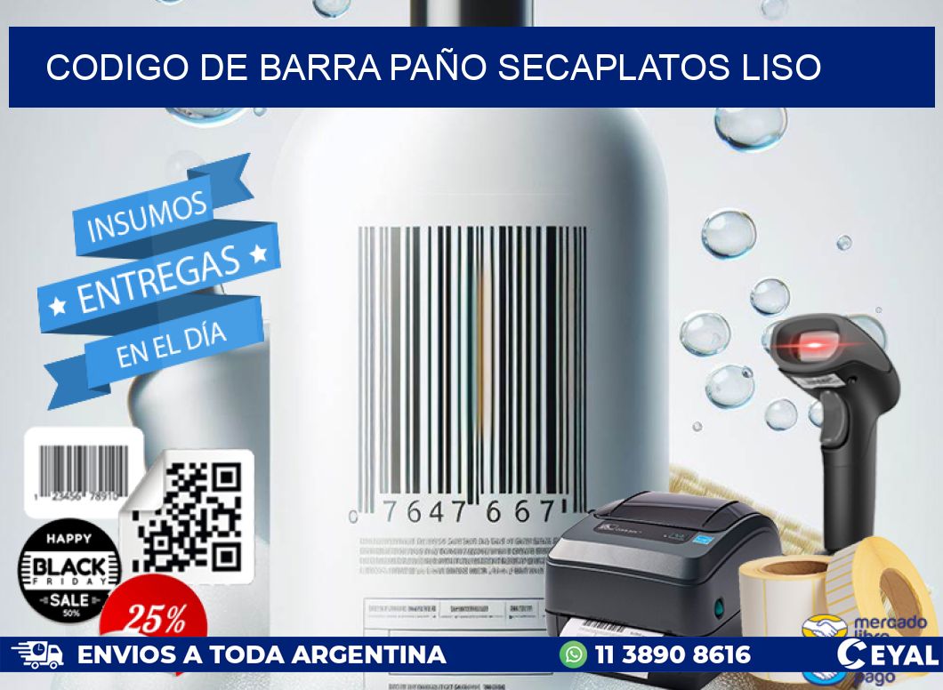 codigo de barra PAÑO SECAPLATOS LISO