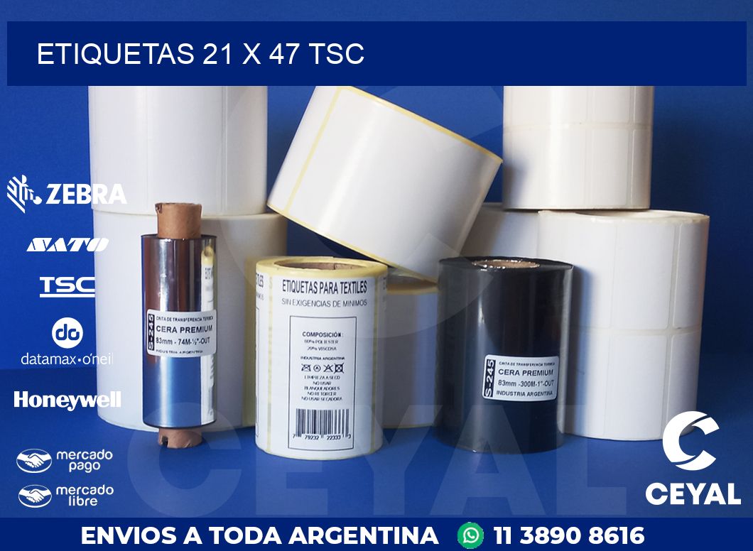 ETIQUETAS 21 x 47 TSC