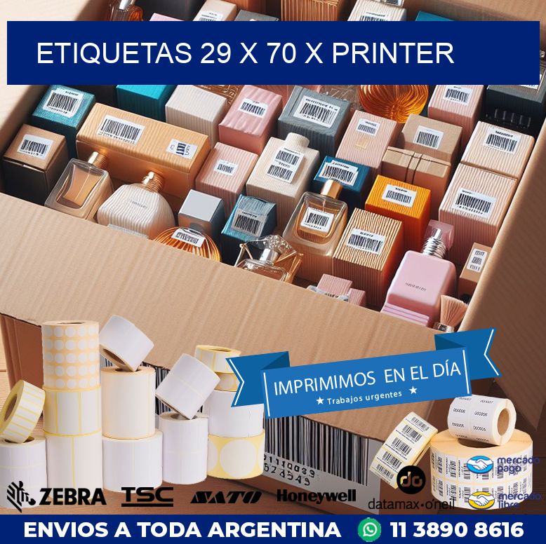 ETIQUETAS 29 x 70 X PRINTER
