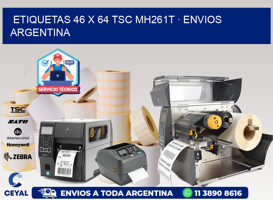 ETIQUETAS 46 x 64 TSC MH261T · ENVIOS ARGENTINA