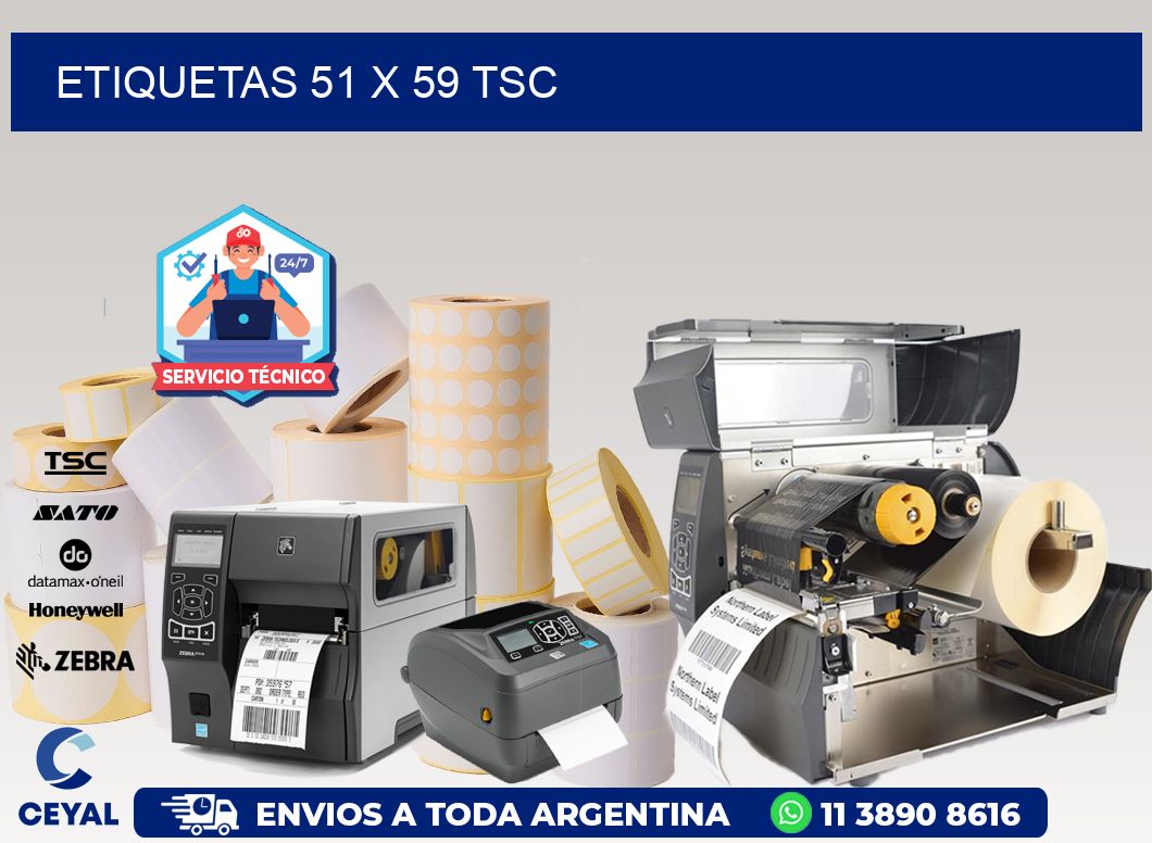 ETIQUETAS 51 x 59 TSC