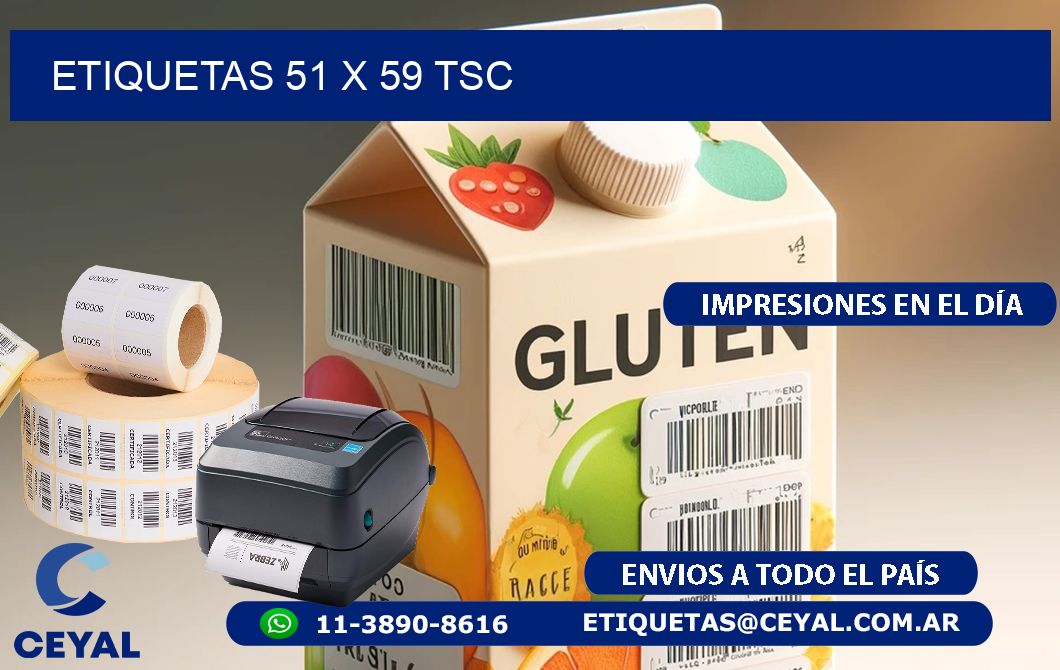 ETIQUETAS 51 x 59 TSC