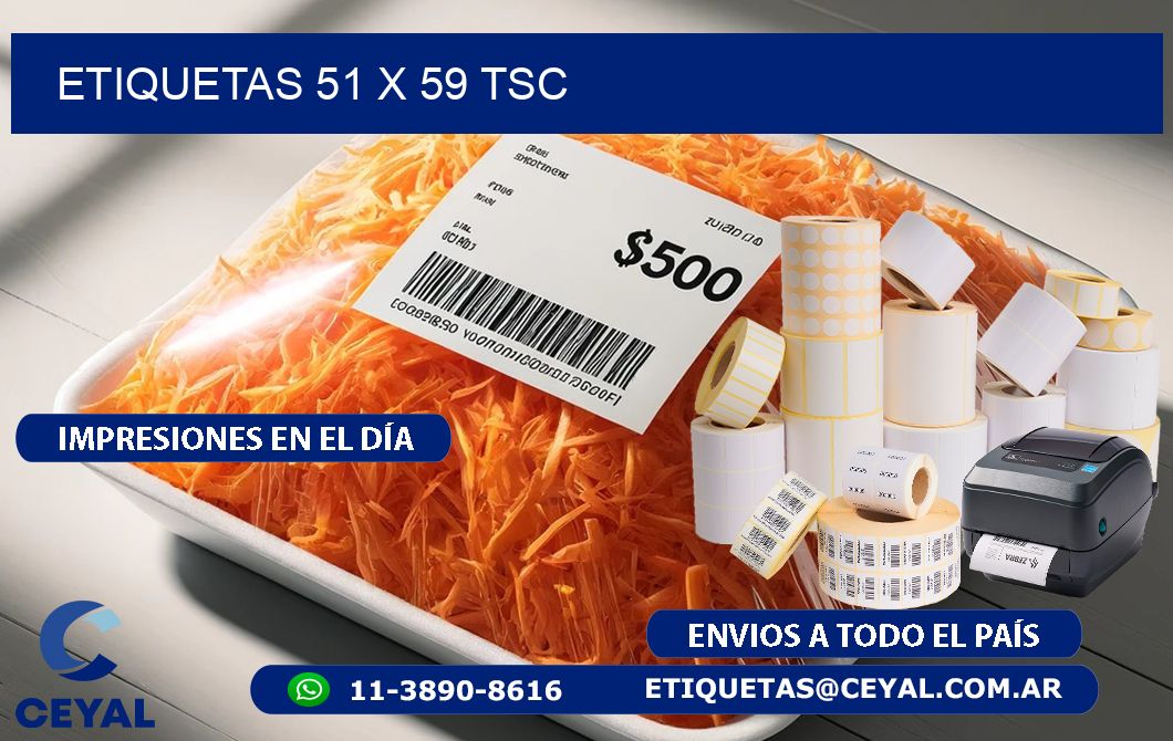 ETIQUETAS 51 x 59 TSC