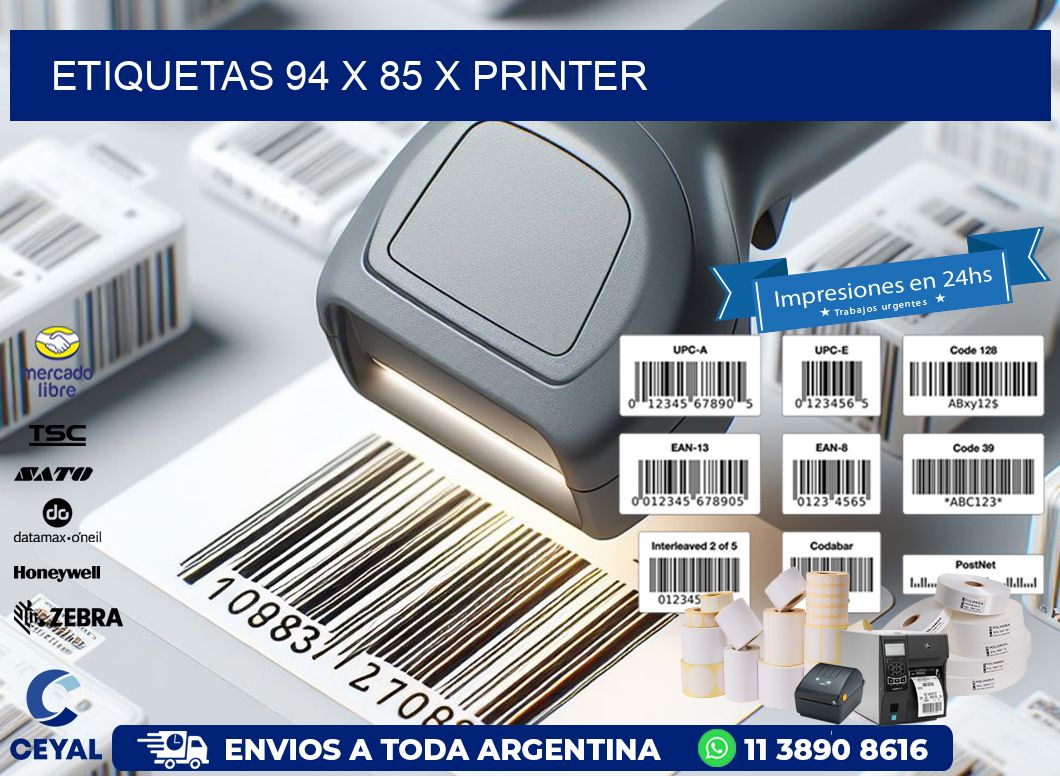 ETIQUETAS 94 x 85 X PRINTER