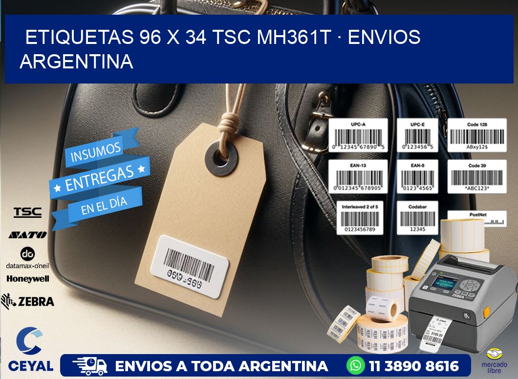 ETIQUETAS 96 x 34 TSC MH361T · ENVIOS ARGENTINA