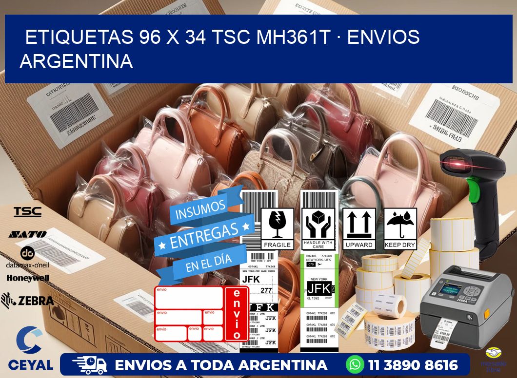 ETIQUETAS 96 x 34 TSC MH361T · ENVIOS ARGENTINA