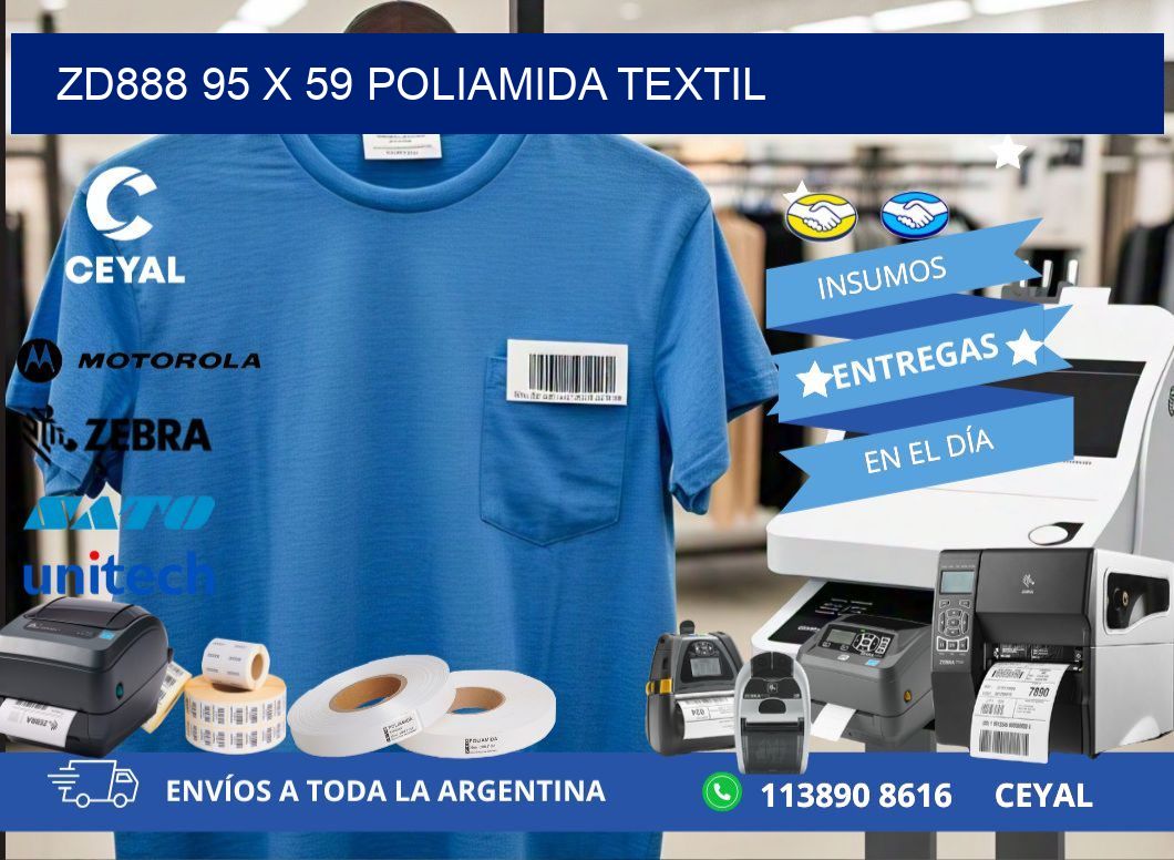 ZD888 95 x 59 POLIAMIDA TEXTIL