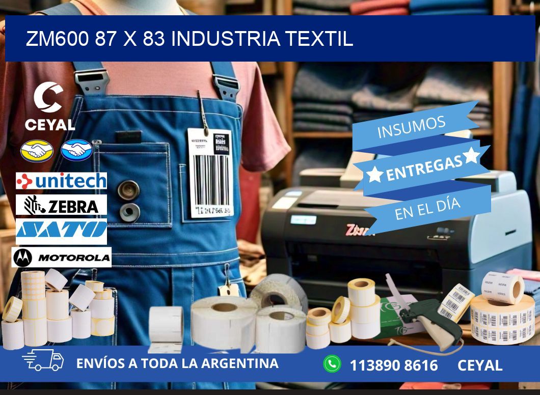 ZM600 87 x 83 INDUSTRIA TEXTIL