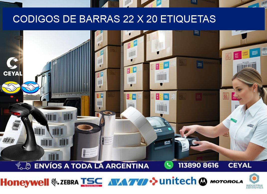 codigos de barras 22 x 20 etiquetas