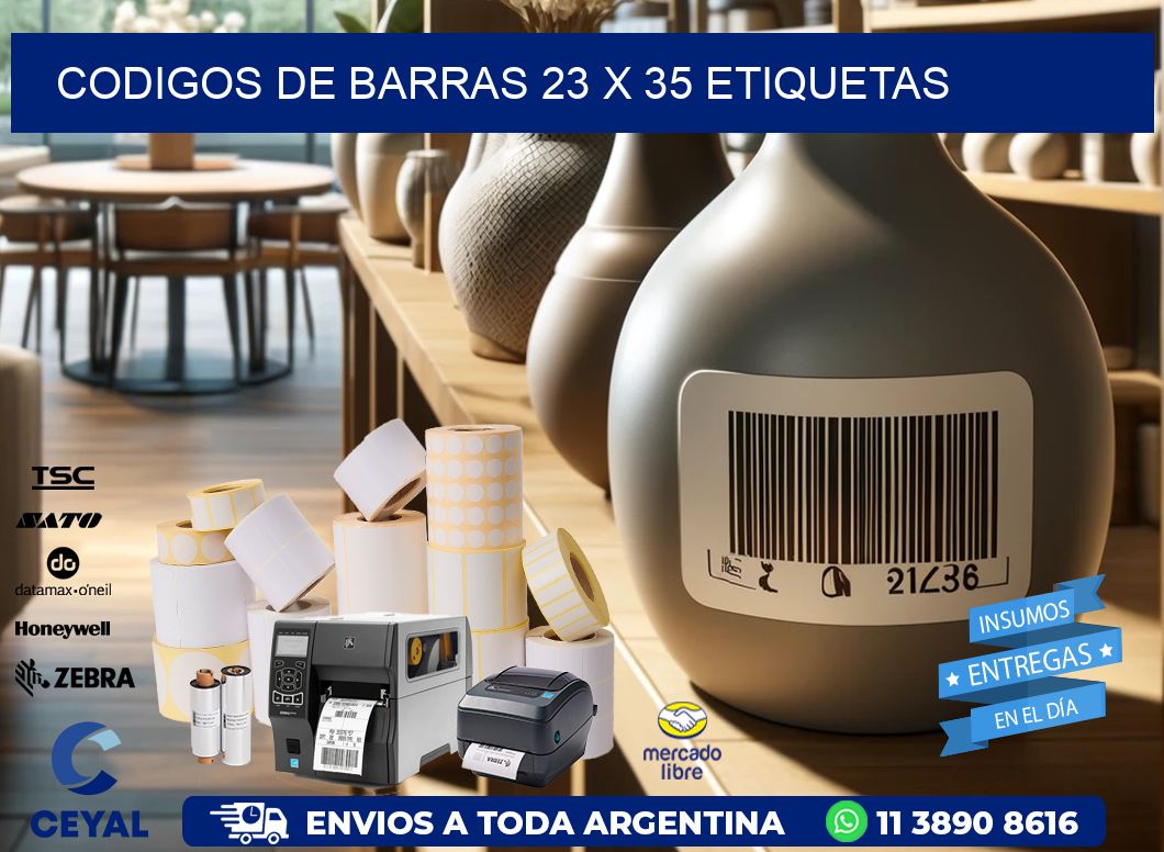 codigos de barras 23 x 35 etiquetas