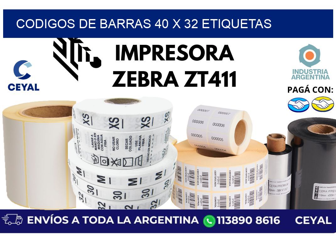 codigos de barras 40 x 32 etiquetas