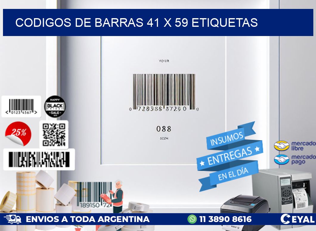 codigos de barras 41 x 59 etiquetas