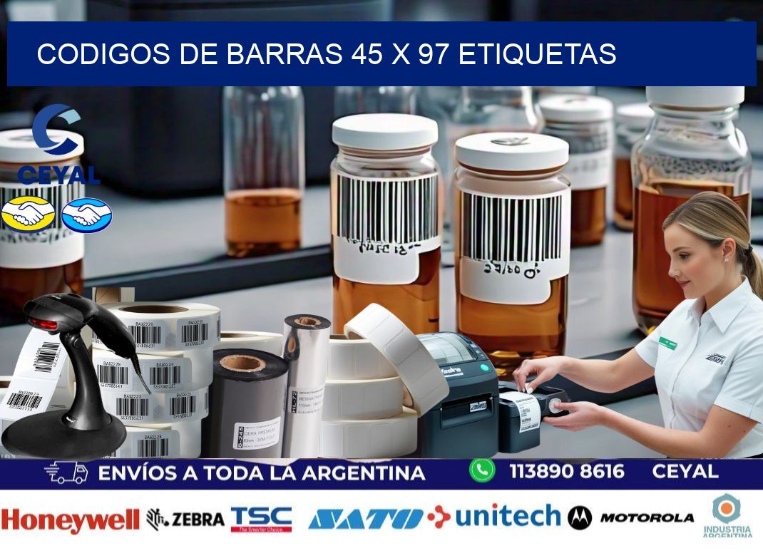 codigos de barras 45 x 97 etiquetas
