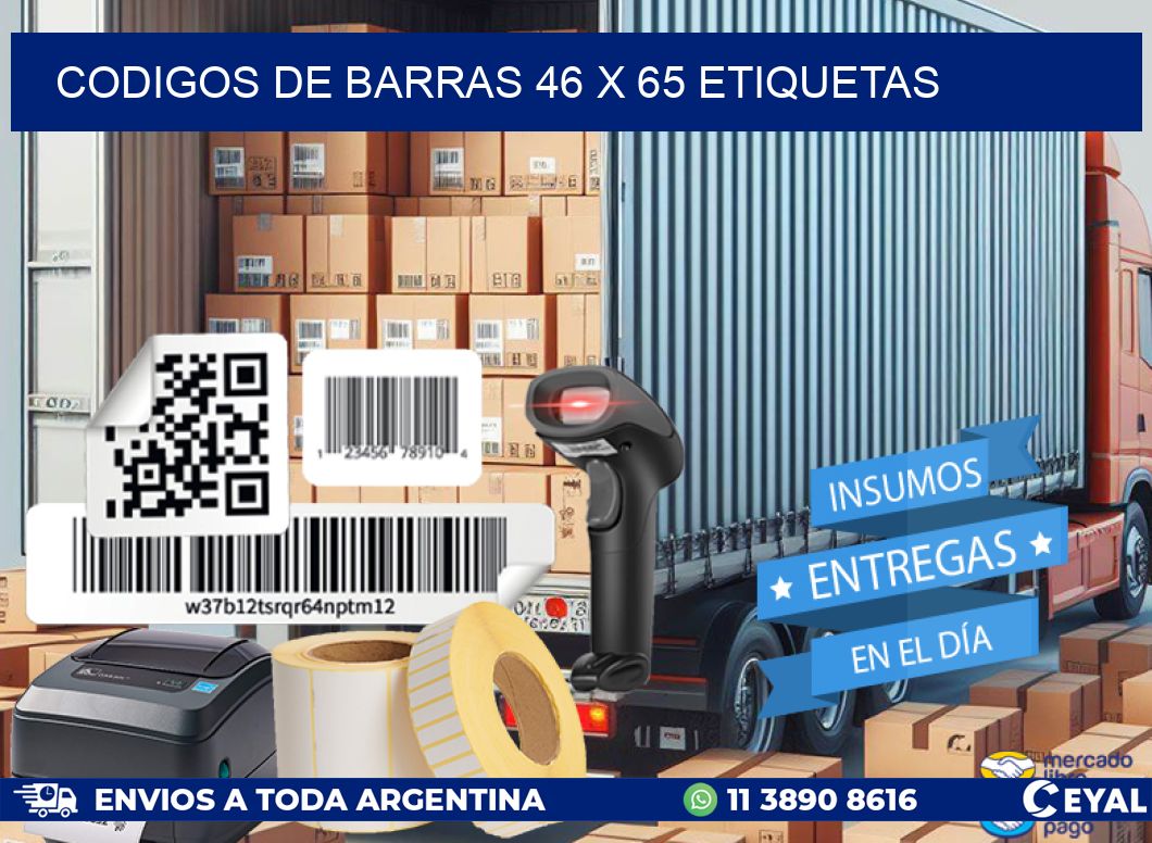 codigos de barras 46 x 65 etiquetas