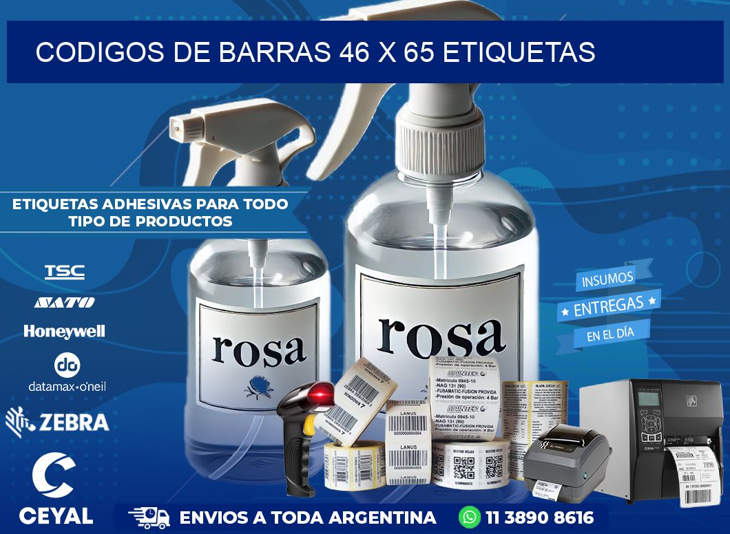 codigos de barras 46 x 65 etiquetas