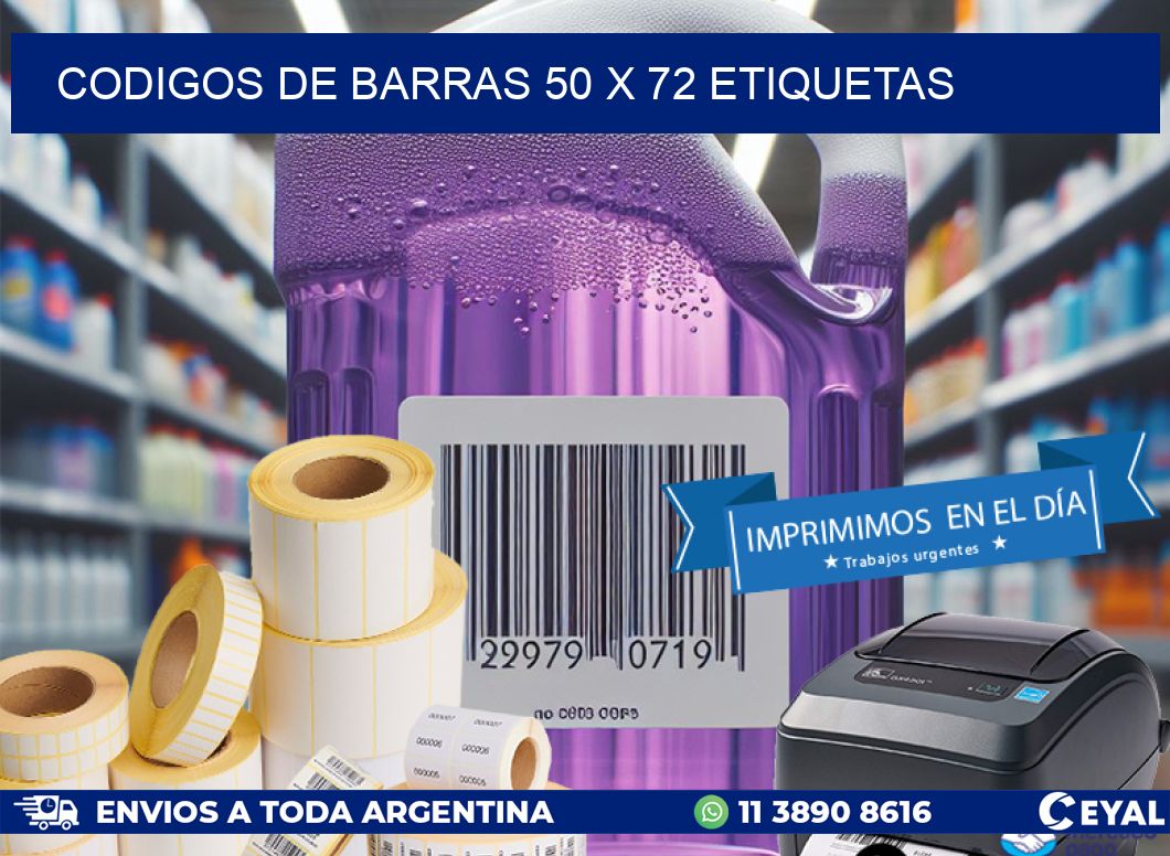 codigos de barras 50 x 72 etiquetas