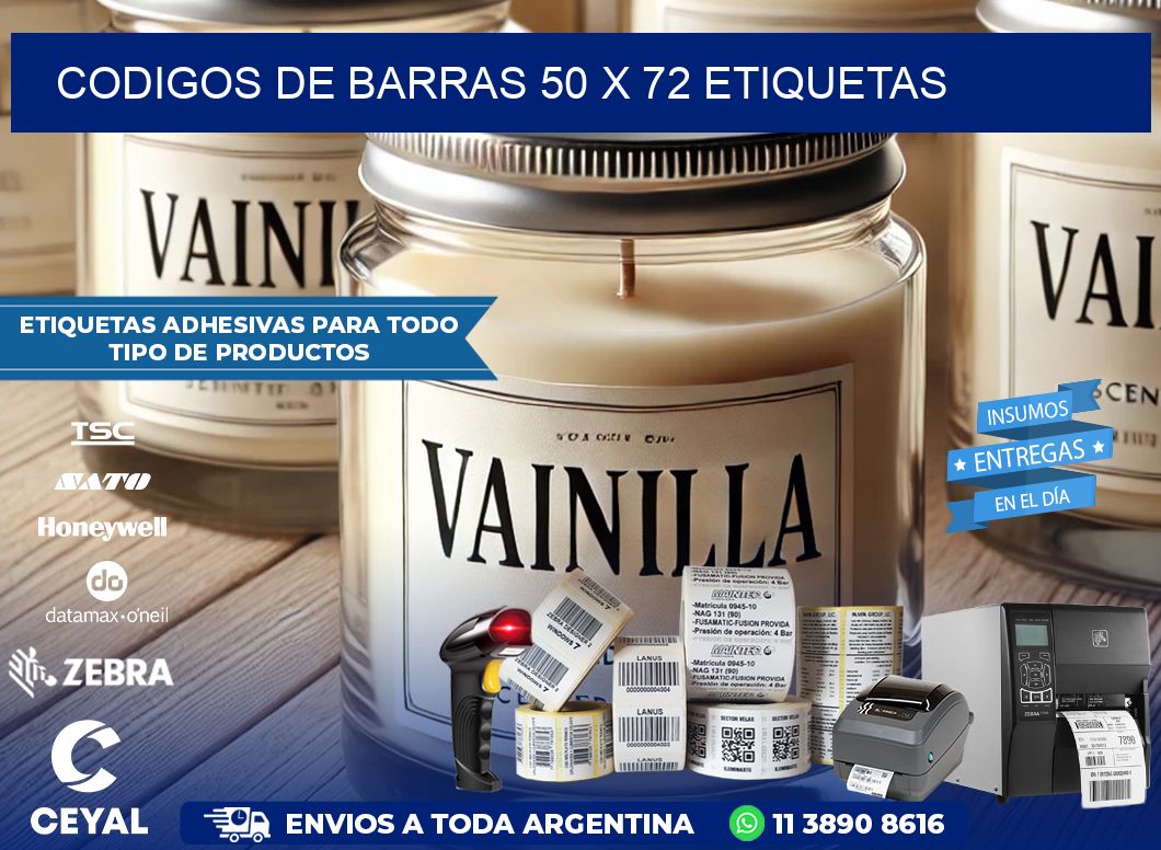 codigos de barras 50 x 72 etiquetas